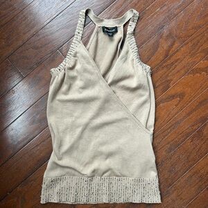 vintage bebe rhinestone top